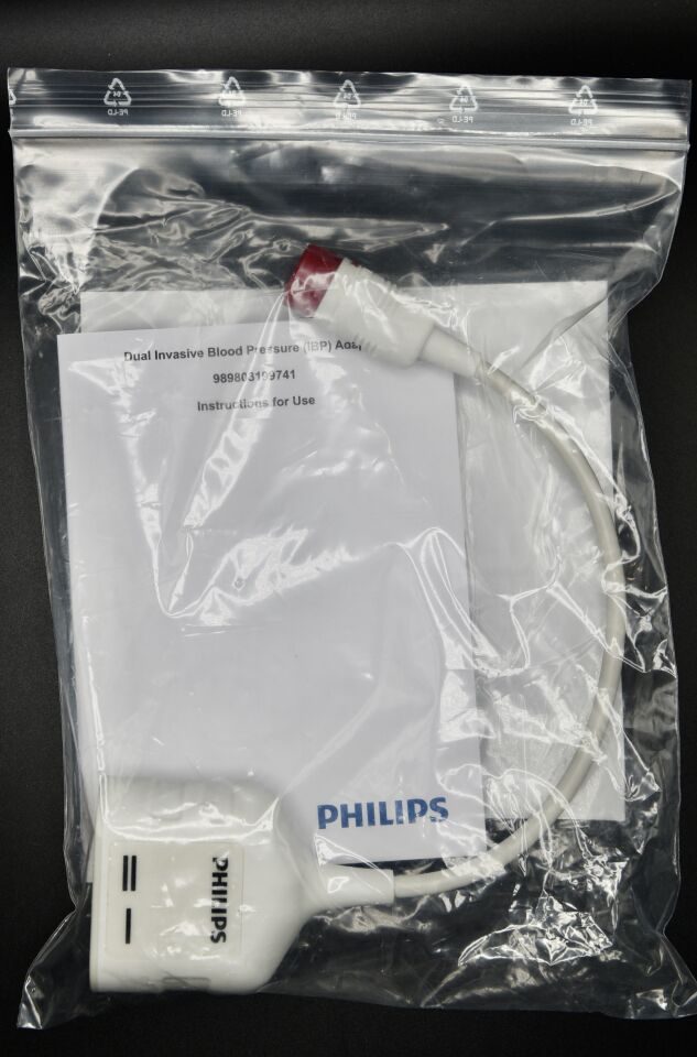 PHILIPS 989803199741 Dual Invasive Blood Pressure IBP Adapter Cable, NEW — photo 3
