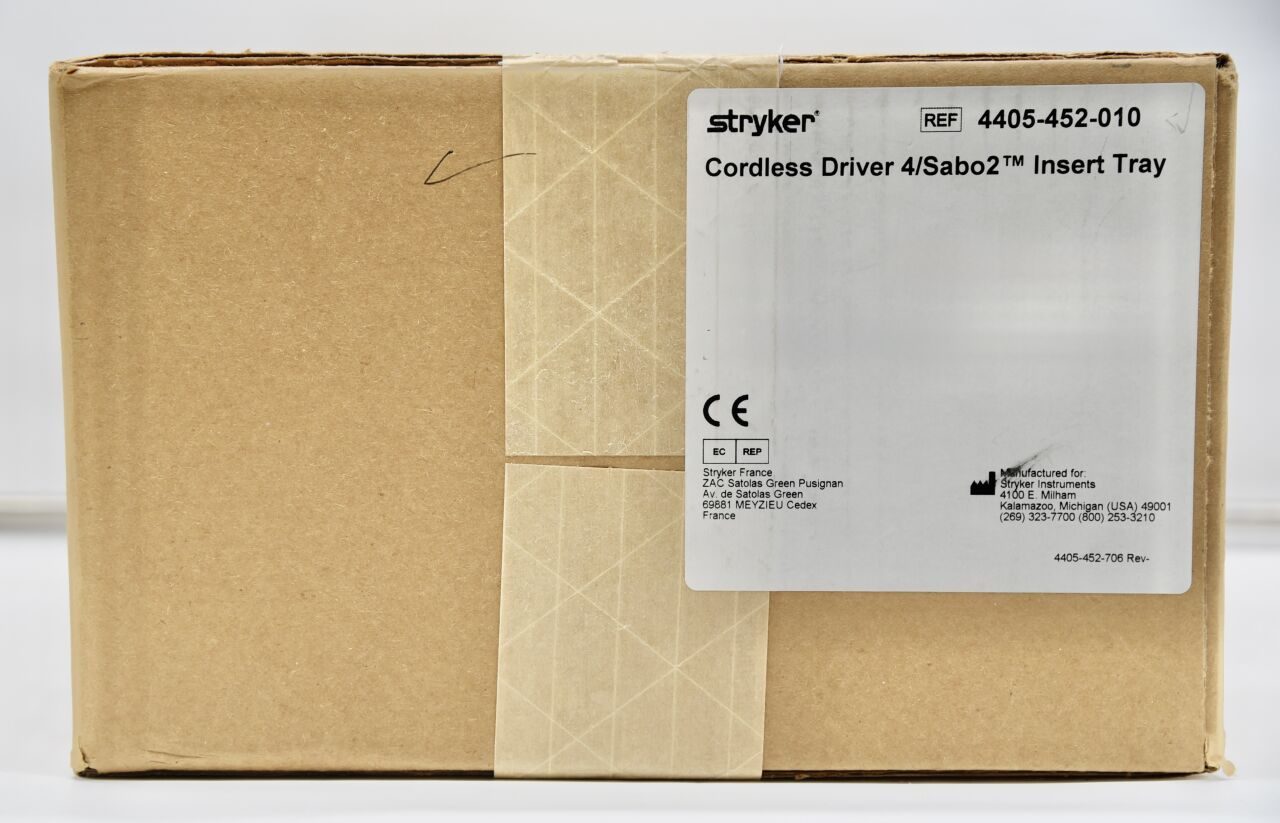 STRYKER 4405-452-010 Cordless Driver 4/Sabo2 Insert Tray, Brand New — photo 1