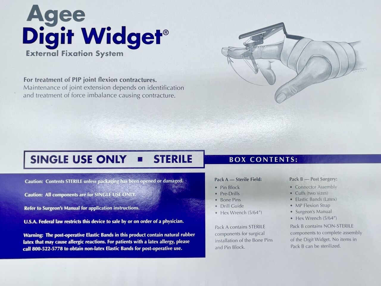 HAND BIOMECHANICS LAB, INC. DWD-232 Hand Biomechanics Lab Agee Digit Widget External Fixation System — photo 3
