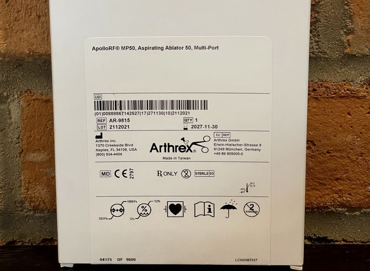 ARTHREX AR-9815 Apollo RF 50° Bipolar Electrosurgical Electrode — photo 2