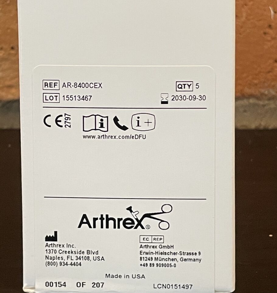 ARTHREX AR-8400CEX Excalibur Curved Arthroscopic Shaver Blade 4.0mm x 13cm — photo 4