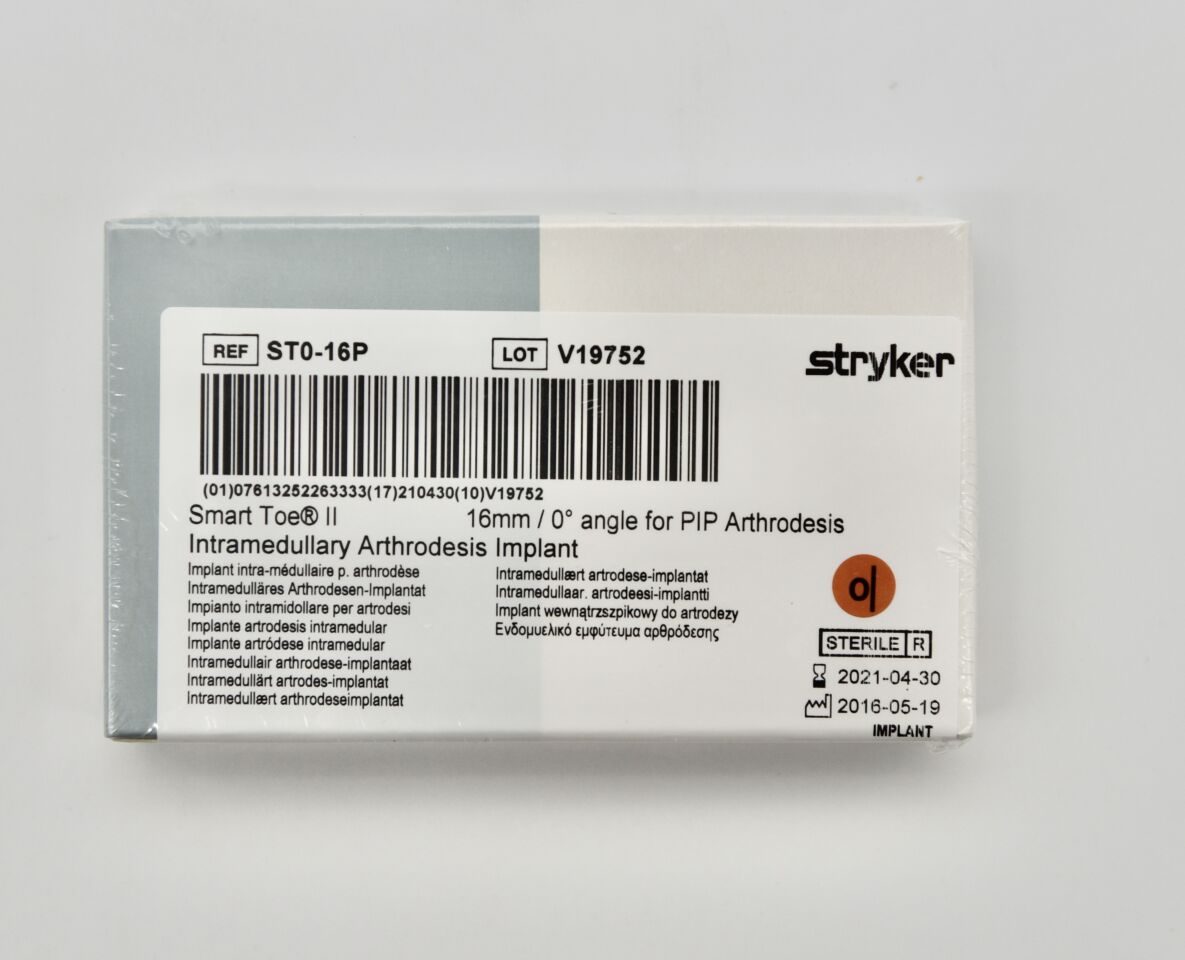 STRYKER ST0-16P Smart Toe II Intramedullary Arthrodesis Implant 16mm (X) — photo 2