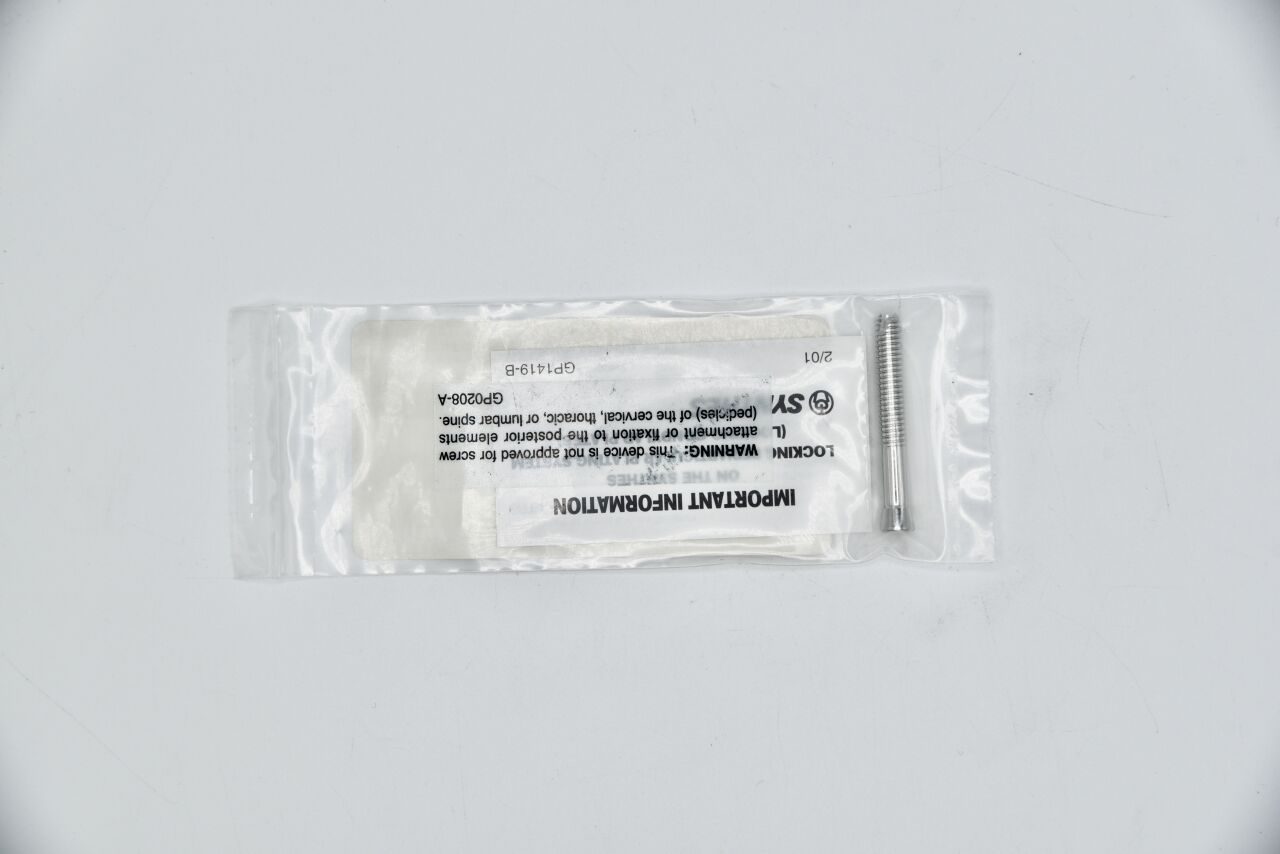 SYNTHES 222.554 Conical Screw, 5 dia. x 40 mm Length, Cannulated — photo 2