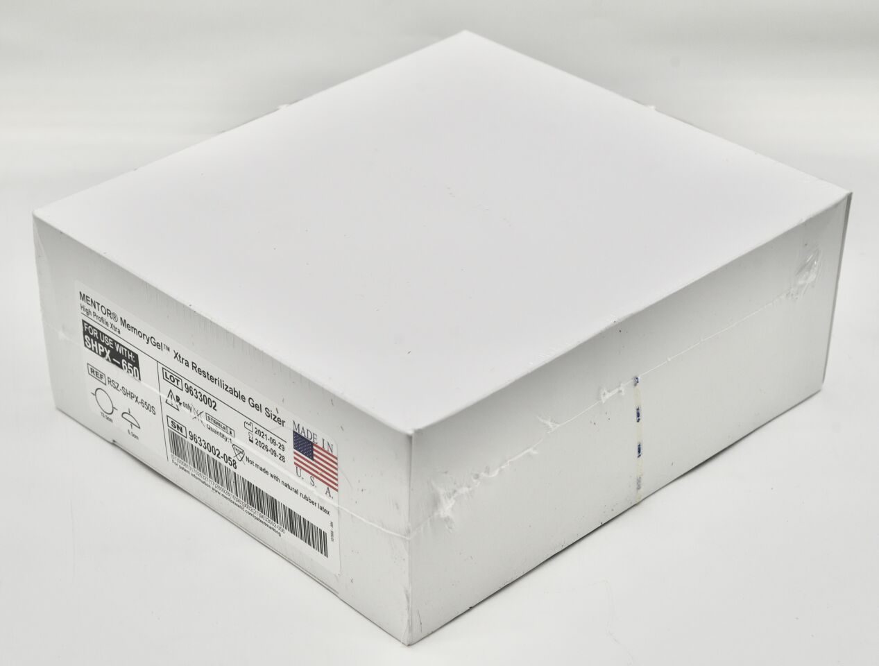 MENTOR RSZ-SHPX-650S MemoryGel Xtra Resterilizable Gel Sizer High Profile Xtra, In-Date — photo 4