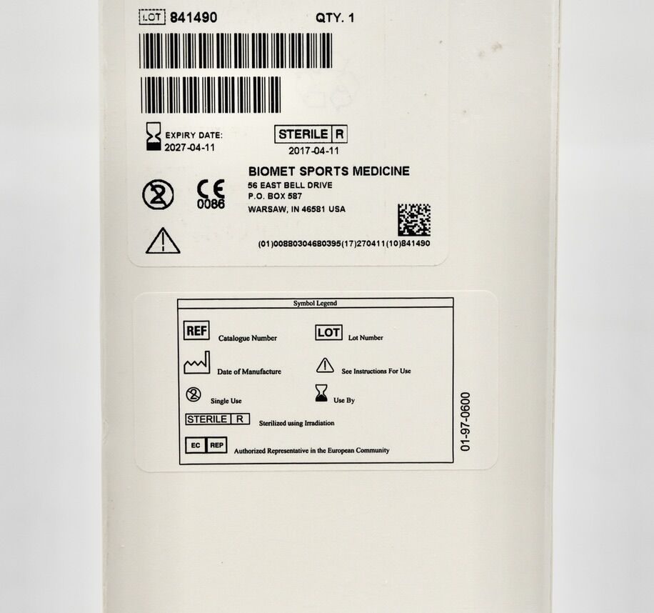 ZIMMER BIOMET 110004185 PRECISION FLEXIBLE REAMER DISPOSABLE, 7MM, STAINLESS STEEL, IN-DATE — photo 2