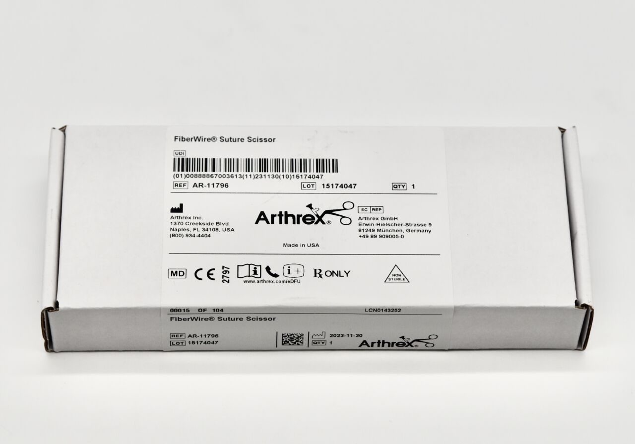 ARTHREX AR-11796 FiberWire Suture Scissor, BRAND NEW — photo 1
