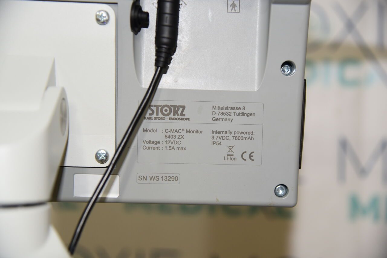 KARL STORZ 8403ZX, 8402XS Imager C-MAC 8403ZX Video Laryngoscope + 8402XS Imager + 9700VIP cart — photo 8