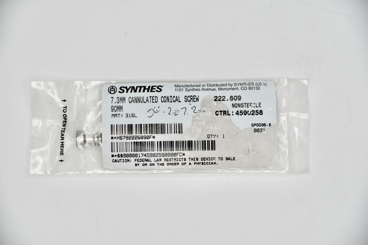 SYNTHES 222.609 Depuy Conical Screw