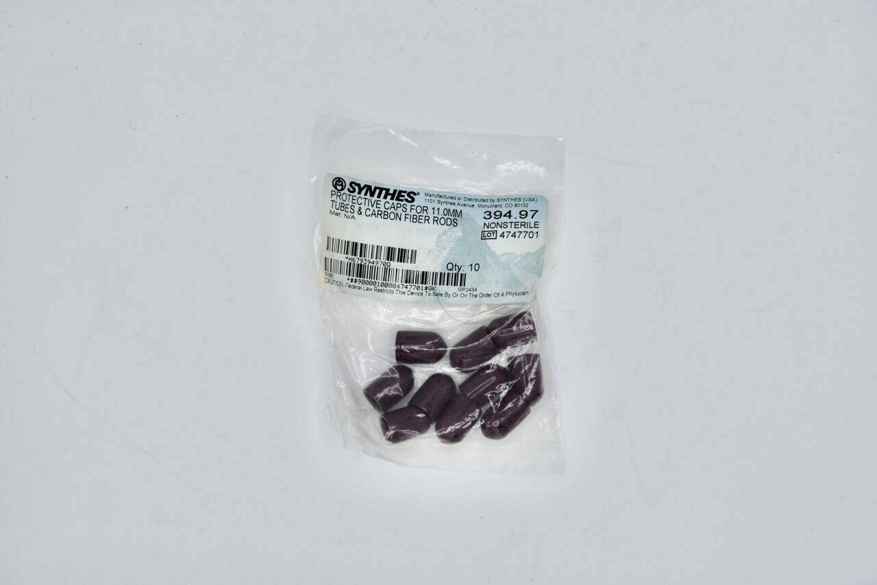 SYNTHES 394.97 PROTECTIVE CAPS FOR 11.0 mm TUBES & CARBON FIBER RODS — photo 1