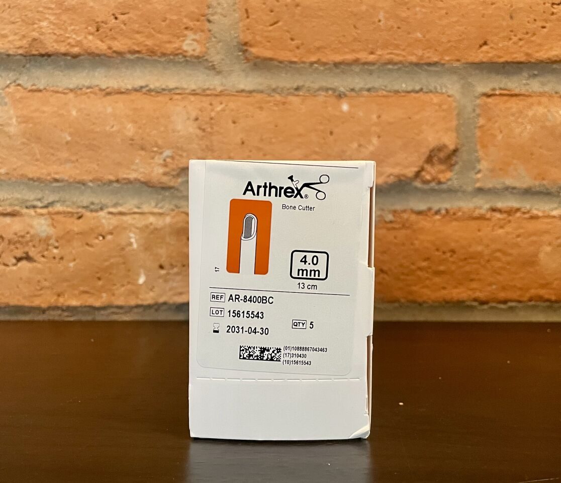 ARTHREX AR-8400BC Bone Cutter 4.0mm x 13cm,  In-Date, 5 Per Box — photo 3