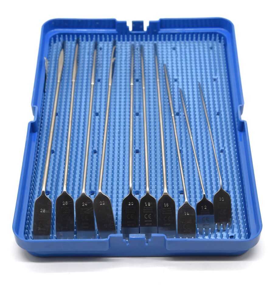 PILLING  WECK TELEFLEX Jackson Laryngeal Dilator Set ? Full 18-Piece Instrument Tray (Sizes 10?44) Jackson Laryngeal Dilator Set 18-Pieces — photo 1
