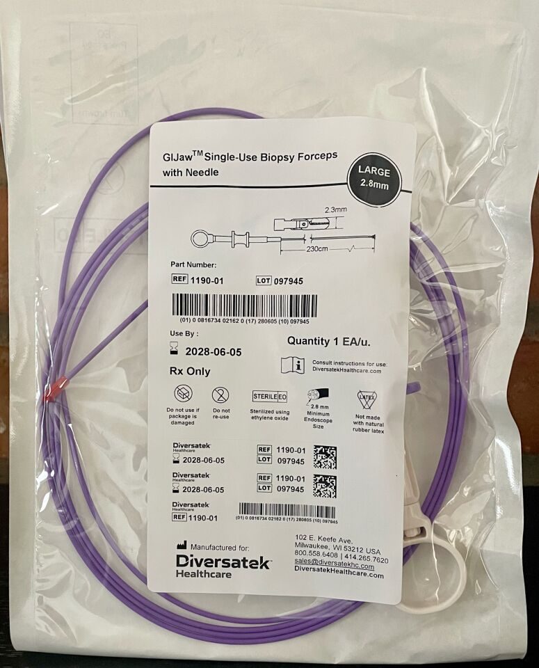 DIVERSATEK 1190-01 GIJaw Flexible Endoscopic Forceps, In-Date, 10/Box — photo 3