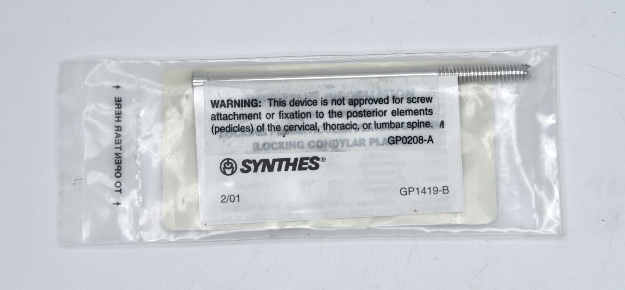 SYNTHES 222.574 Locking Screw, 7.3 dia. x 85 mm Length, Stainless Steel, Cannulated, For Periarticular LCP Plating System — photo 2