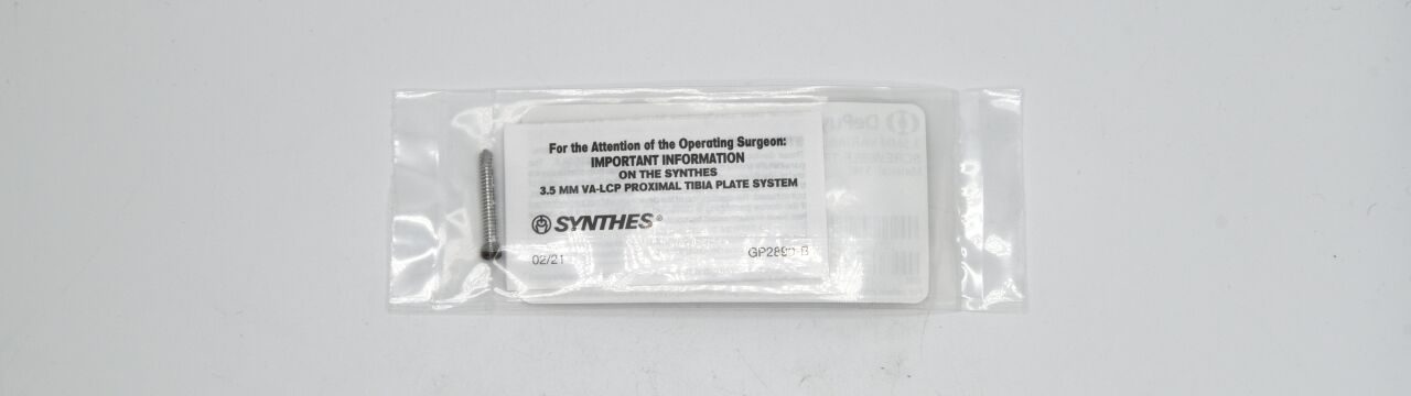 SYNTHES 02.127.124 Depuy Locking Screw, 3.5 dia. x 24 mm Length, Stainless Steel — photo 2