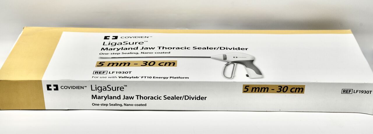 COVIDIEN LF1930T LIGASURE MARYLAND JAW THORACIC SEALER/DIVIDER ONE-STEP SEALING, NANO-COATED 5 MM - 30 CM — photo 2
