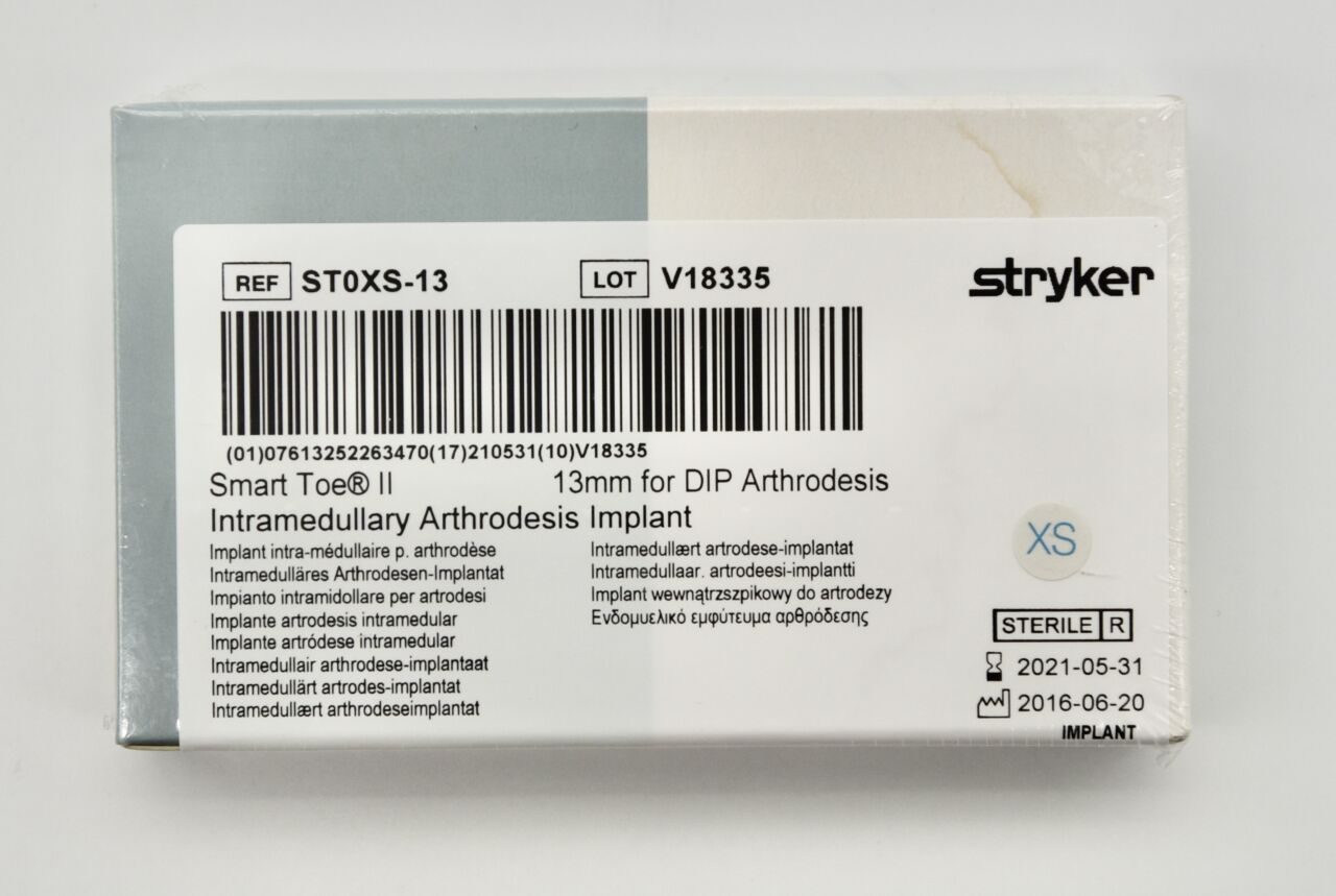 STRYKER ST0XS-13 SMART TOE II IMPLANT, 13MM FOR DIP ARTHRODESIS — photo 2