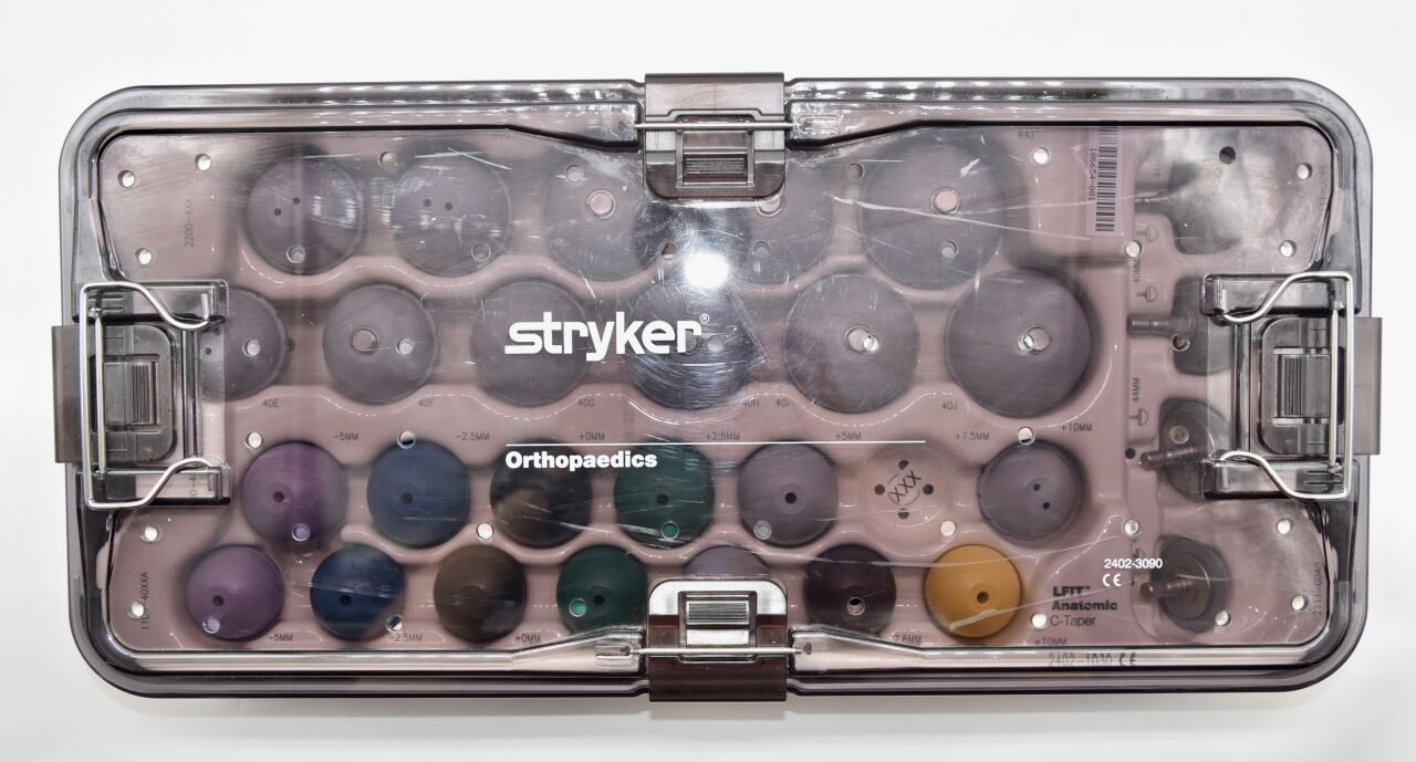 STRYKER 2111-0040, 2111-0044, 2111-3040, 2111-3044, 2200-40E, 2200-40F, 2200-40G, 2200-40H, 2200-40I Trident Acetabular System LFIT ANATOMIC 2402-1030 C-Taper Instrument Set — photo 2