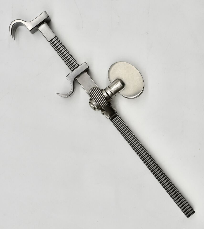 SPECTRUM 54-2540 Bailey Rib Contractor Adult 8" Curved Claw Tips Retractor Orthopedic Instruments, 8" Overall Length — photo 2