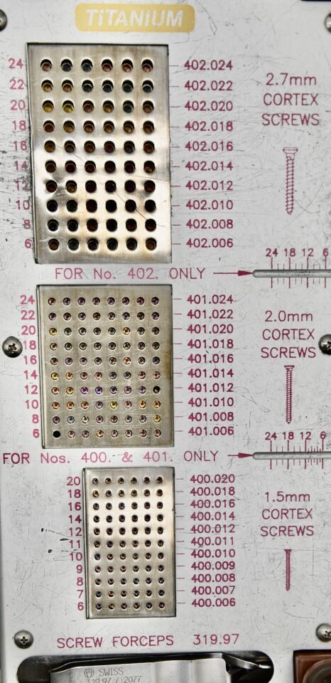 SYNTHES NA 125.48 Mini Fragment Instrument and Titanium Implant Set — photo 6