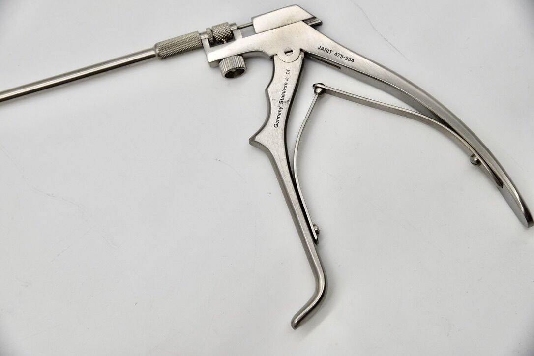JARIT 475-234 Yeoman Biopsy Forcep, Rotating Shaft, Improved Handle, Straight, 16-1/4" — photo 5